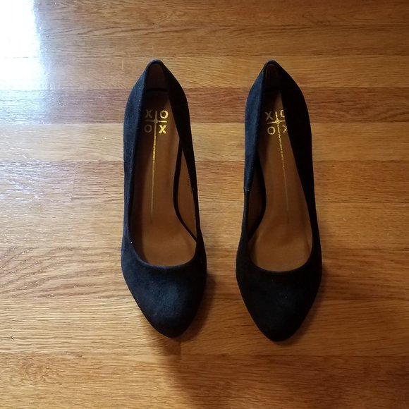 New XOXO Dasia Black Pumps Heels 8.5 - Picture 1 of 7